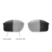 Walleva Polarized Transition/Photochromic Replacement Lenses for Oakley Bottle Rocket (OO9164 Series) Sunglasses
